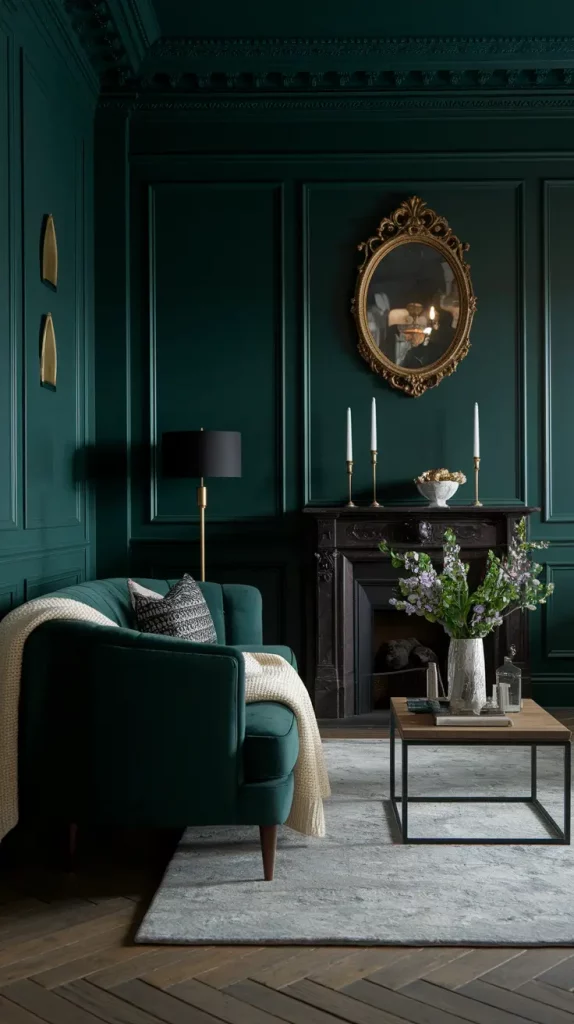 30 Dark Green Living Room Ideas That Will Transform Your Space Into a Modern Sanctuary