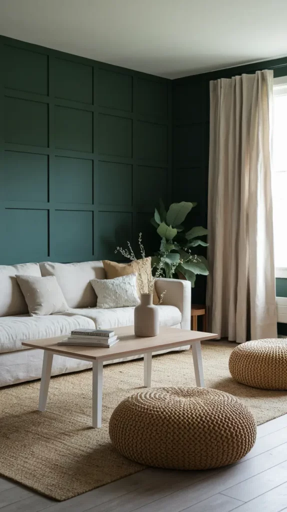 30 Dark Green Living Room Ideas That Will Transform Your Space Into a Modern Sanctuary