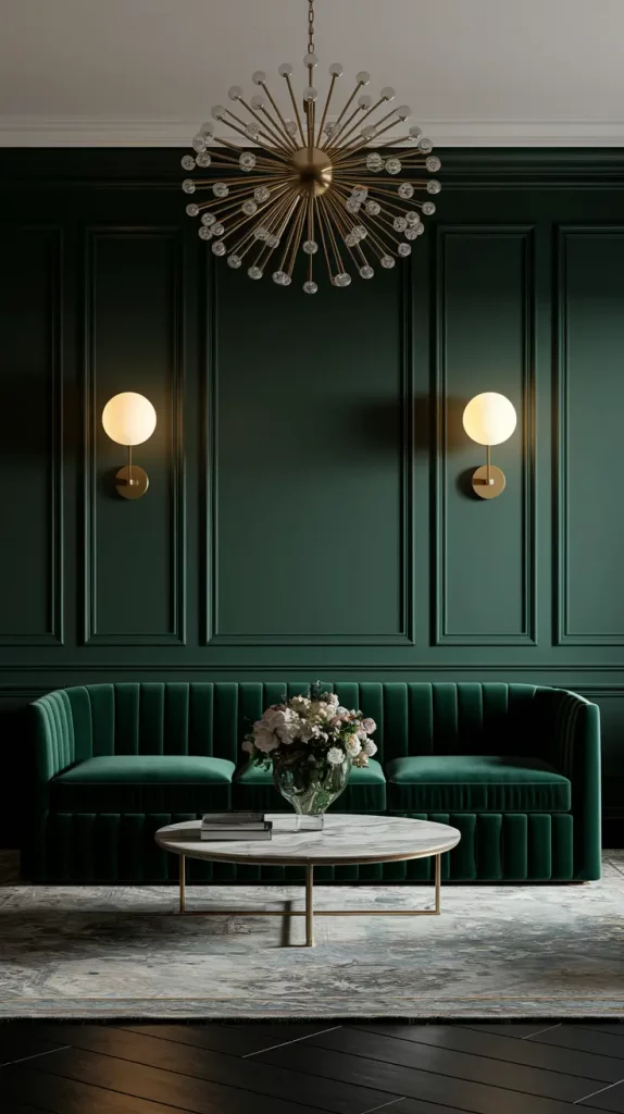 30 Dark Green Living Room Ideas That Will Transform Your Space Into a Modern Sanctuary