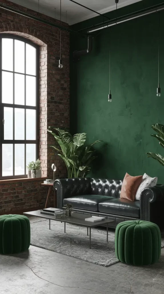 30 Dark Green Living Room Ideas That Will Transform Your Space Into a Modern Sanctuary