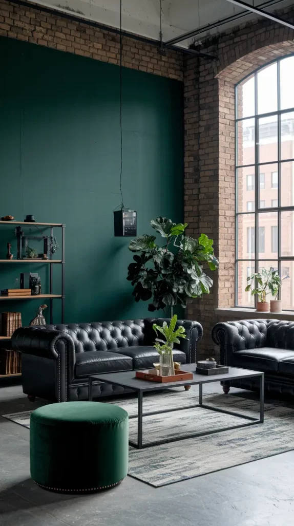 30 Dark Green Living Room Ideas That Will Transform Your Space Into a Modern Sanctuary