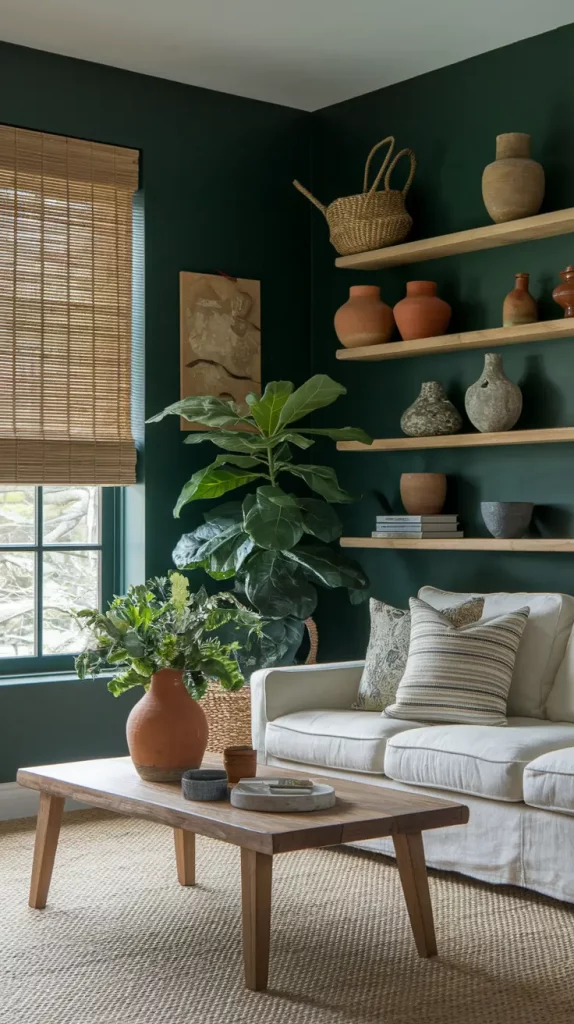 30 Dark Green Living Room Ideas That Will Transform Your Space Into a Modern Sanctuary