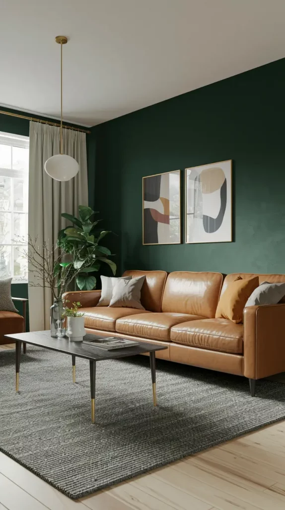 30 Dark Green Living Room Ideas That Will Transform Your Space Into a Modern Sanctuary
