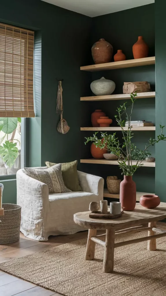 30 Dark Green Living Room Ideas That Will Transform Your Space Into a Modern Sanctuary