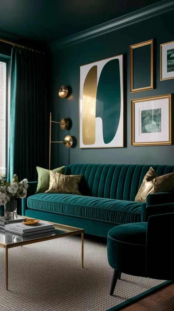 30 Dark Green Living Room Ideas That Will Transform Your Space Into a Modern Sanctuary