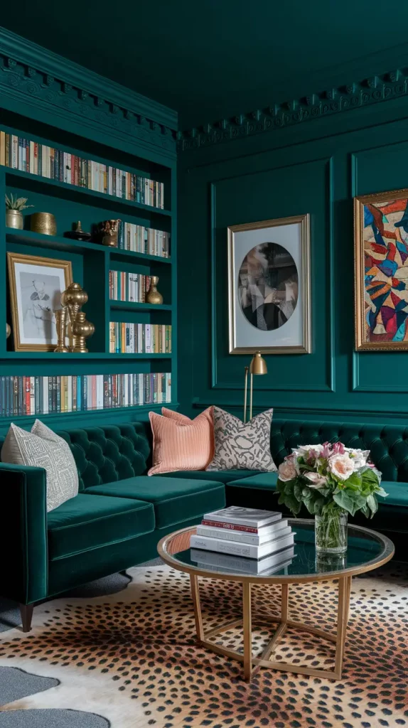 30 Dark Green Living Room Ideas That Will Transform Your Space Into a Modern Sanctuary