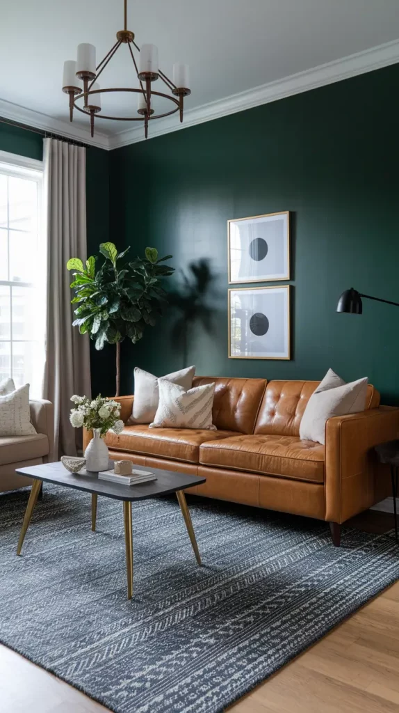 30 Dark Green Living Room Ideas That Will Transform Your Space Into a Modern Sanctuary