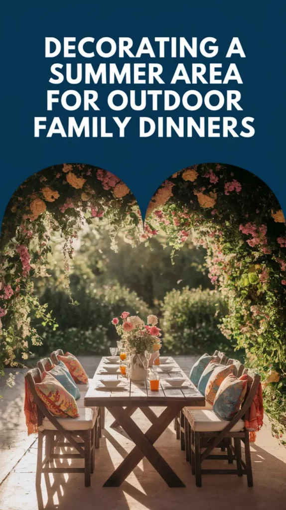 Decorating a Summer Area for Outdoor Family Dinners in 2025