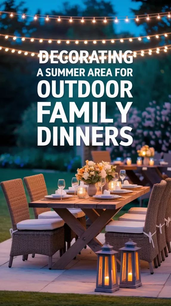 Decorating a Summer Area for Outdoor Family Dinners in 2025