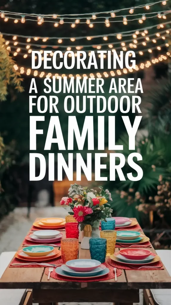 Decorating a Summer Area for Outdoor Family Dinners in 2025