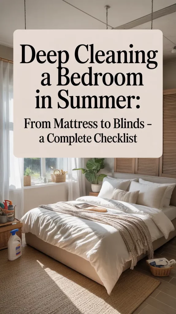 Deep Cleaning a Bedroom in Summer: My Full 2025 Checklist