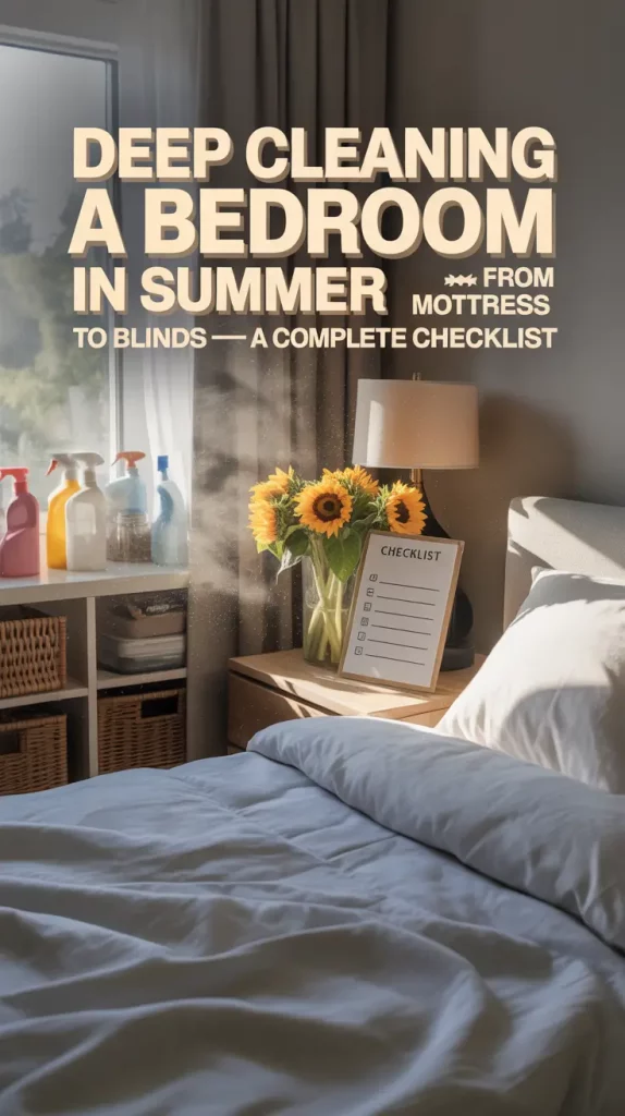 Deep Cleaning a Bedroom in Summer: My Full 2025 Checklist