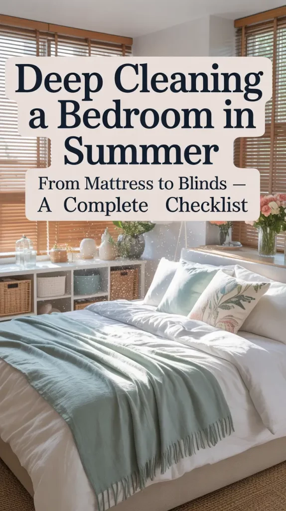 Deep Cleaning a Bedroom in Summer: My Full 2025 Checklist