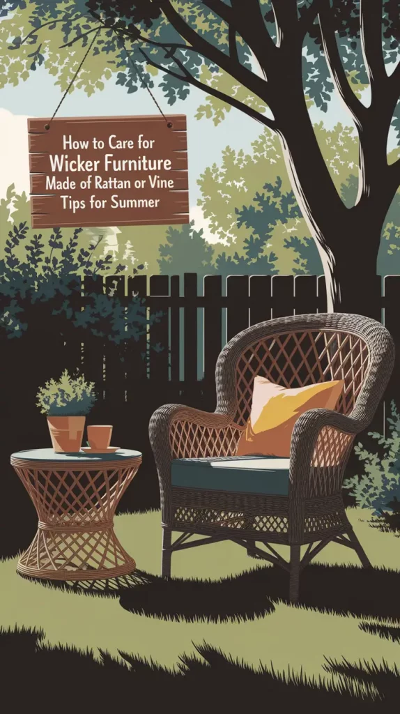 How to Care for Wicker Furniture Made of Rattan or Vine in Summer 2025