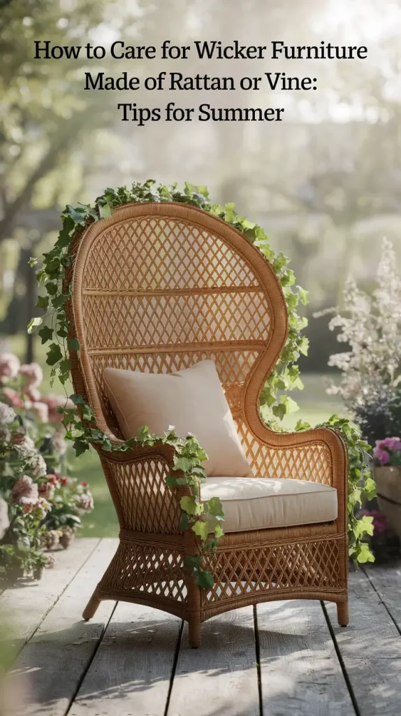 How to Care for Wicker Furniture Made of Rattan or Vine in Summer 2025