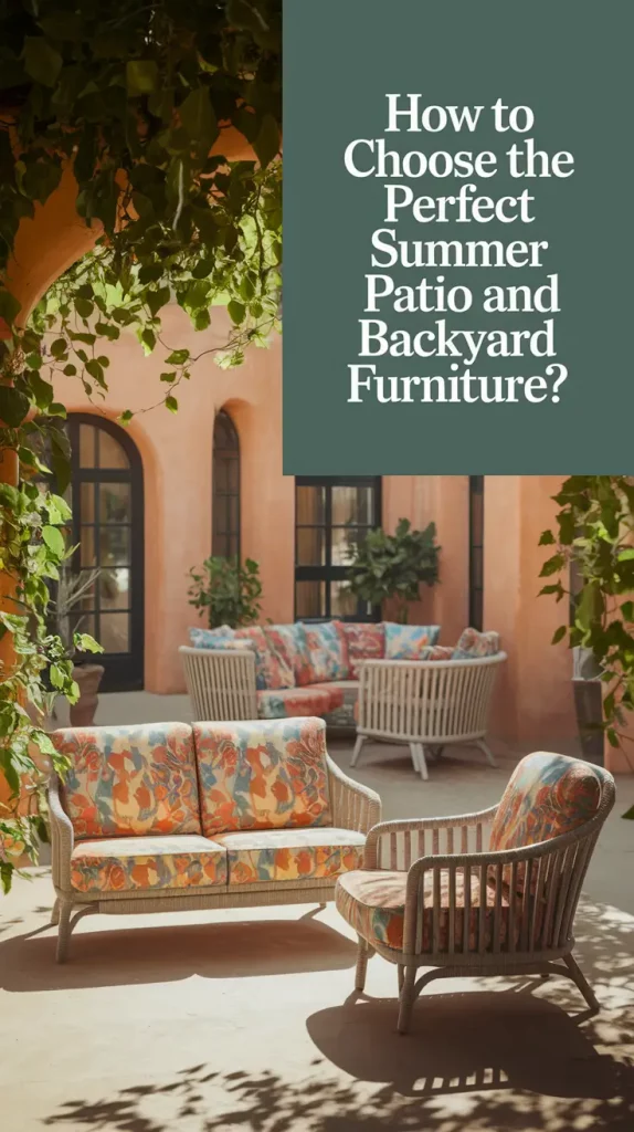 How to Choose the Perfect Summer Patio and Backyard Furniture (2025)