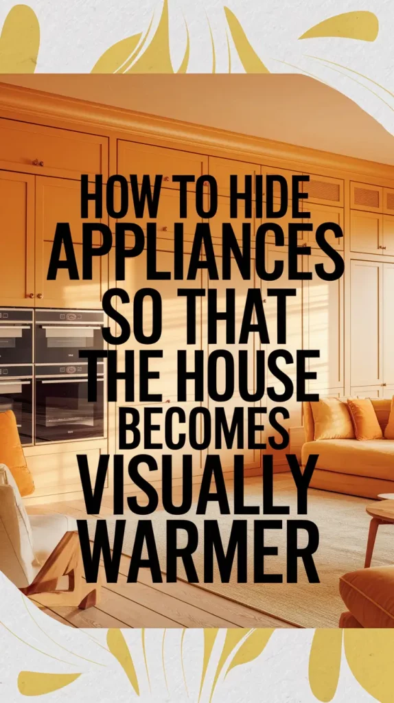 How to Hide Appliances So the House Feels Warmer Instantly