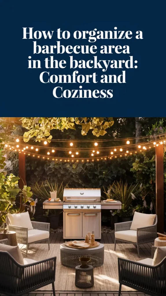 How to Organize a Backyard Barbecue Area: Comfort & Coziness