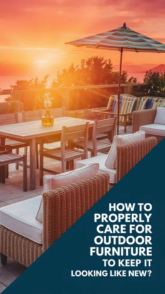 How to Properly Care for Outdoor Furniture to Keep It Looking Like New