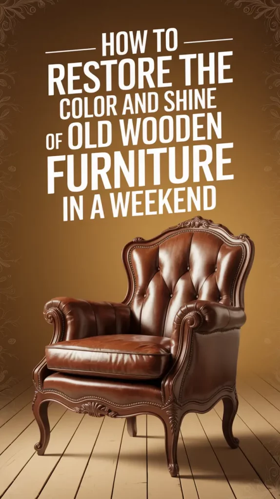 How to Restore the Color and Shine of Old Wooden Furniture Fast