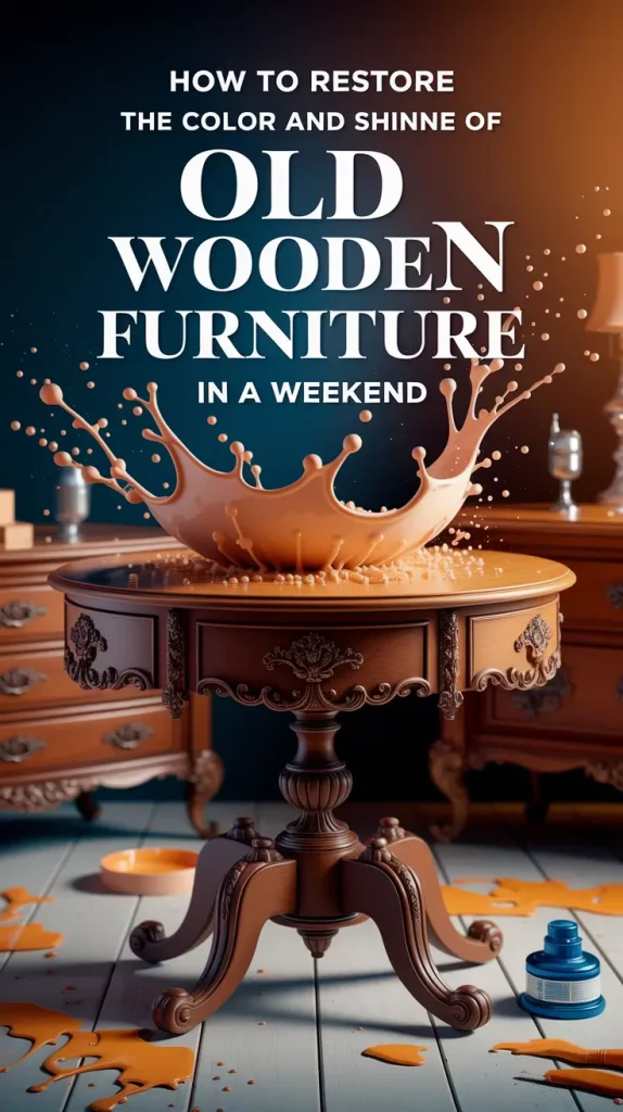 How to Restore the Color and Shine of Old Wooden Furniture Fast