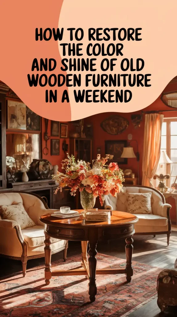 How to Restore the Color and Shine of Old Wooden Furniture Fast