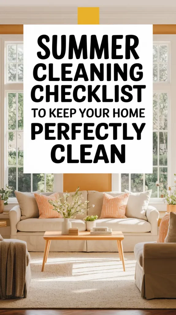 Summer Cleaning Checklist to Keep Your Home Perfectly Clean