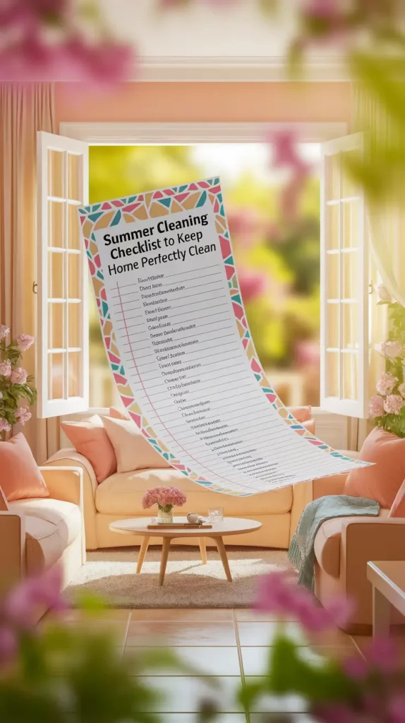 Summer Cleaning Checklist to Keep Your Home Perfectly Clean