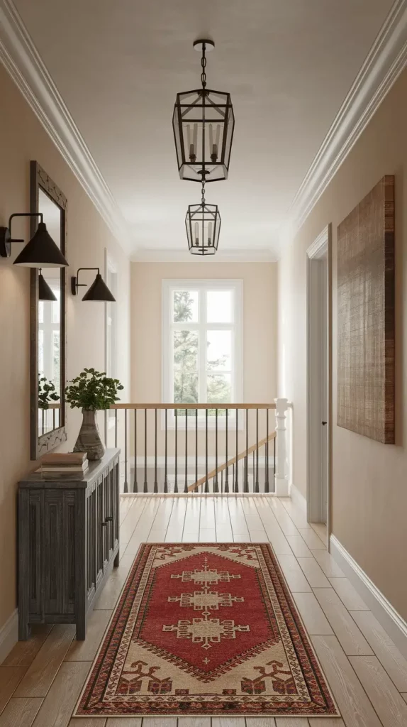 28 Best Upstairs Hallway Ideas to Style Your Landing With Function and Flair