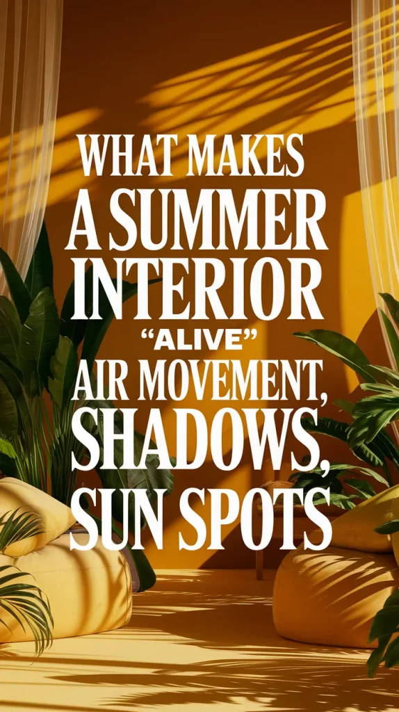 What Makes a Summer Interior Feel Alive in 2025