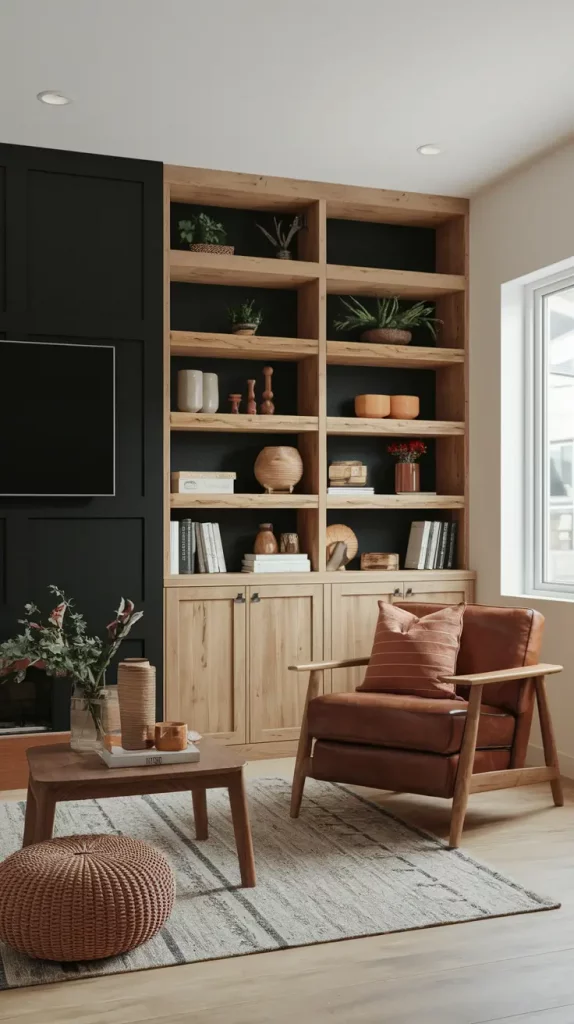 Black Accent Wall in Living Room: 30 Bold & Stylish Design Ideas to Transform Your Space