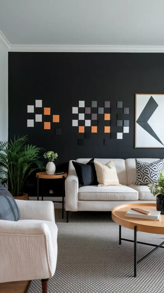 Black Accent Wall in Living Room: 30 Bold & Stylish Design Ideas to Transform Your Space