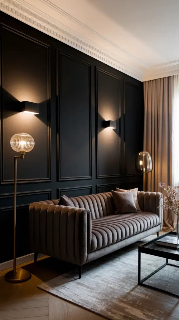 Black Accent Wall in Living Room: 30 Bold & Stylish Design Ideas to Transform Your Space