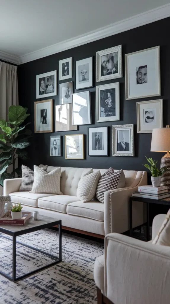 Black Accent Wall in Living Room: 30 Bold & Stylish Design Ideas to Transform Your Space