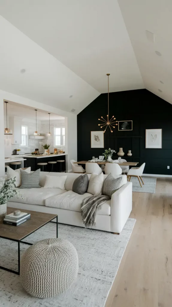 Black Accent Wall in Living Room: 30 Bold & Stylish Design Ideas to Transform Your Space