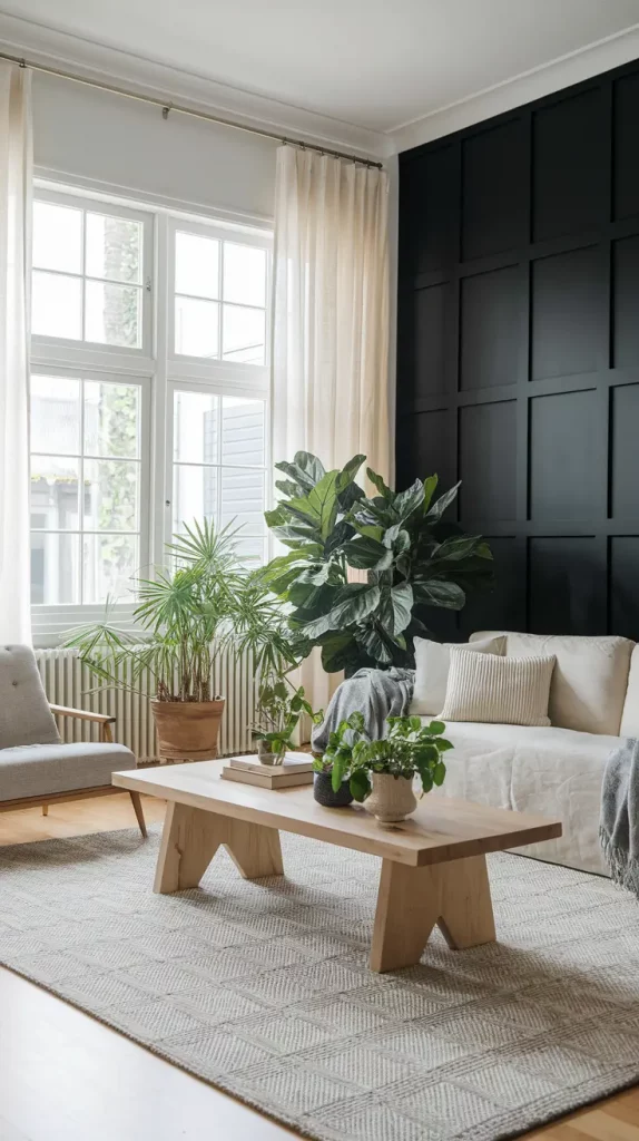 Black Accent Wall in Living Room: 30 Bold & Stylish Design Ideas to Transform Your Space