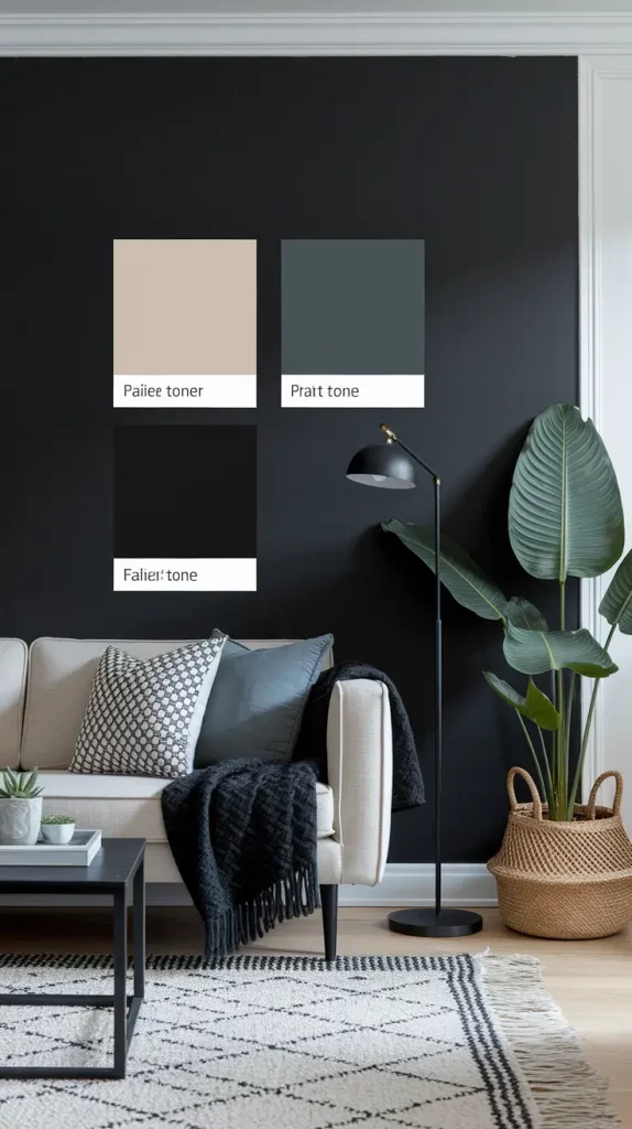 Black Accent Wall in Living Room: 30 Bold & Stylish Design Ideas to Transform Your Space