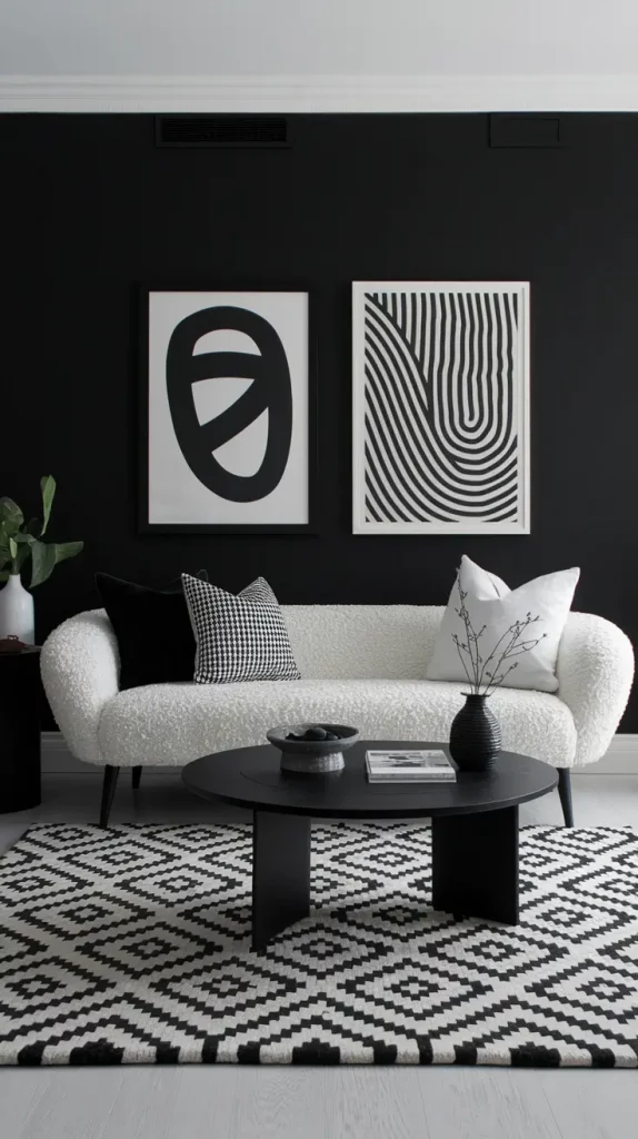 Black Accent Wall in Living Room: 30 Bold & Stylish Design Ideas to Transform Your Space