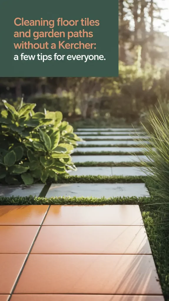 Cleaning Floor Tiles and Garden Paths Without a Kercher: What Worked for Me