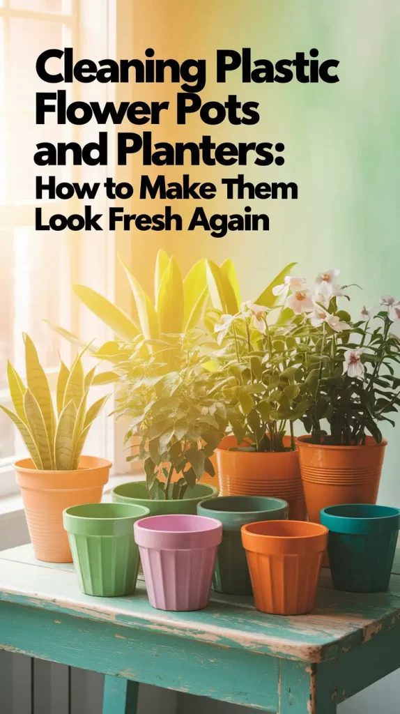 Cleaning Plastic Flower Pots: How I Made Mine Look New Again