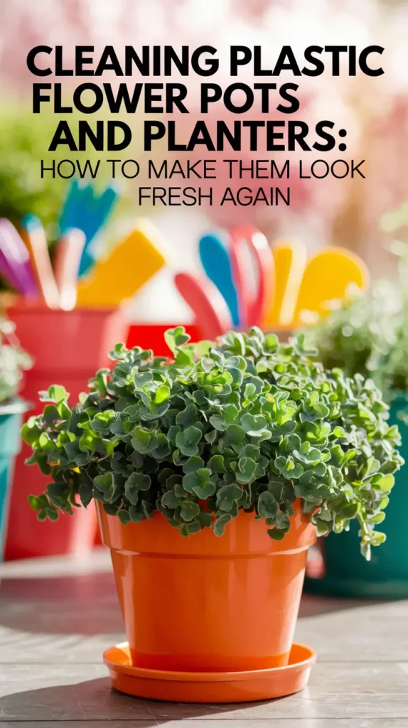Cleaning Plastic Flower Pots: How I Made Mine Look New Again