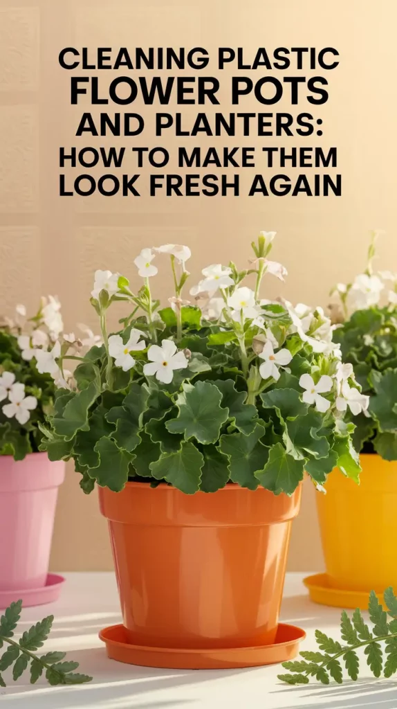 Cleaning Plastic Flower Pots: How I Made Mine Look New Again