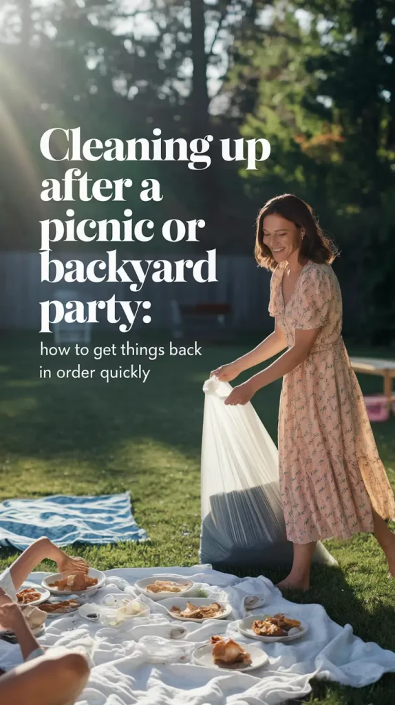 Cleaning up after a picnic or backyard party: A fast reset guide