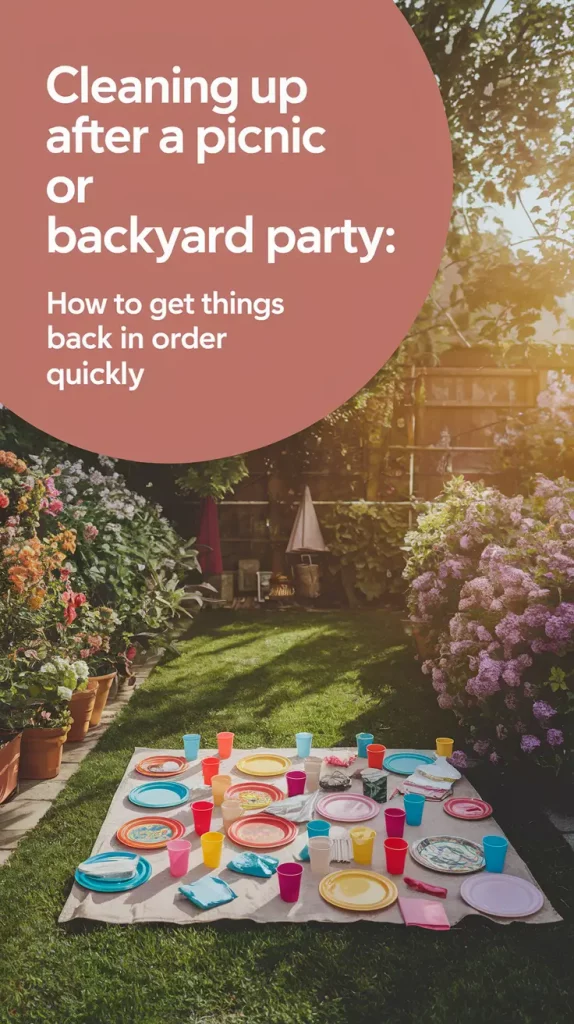 Cleaning up after a picnic or backyard party: A fast reset guide