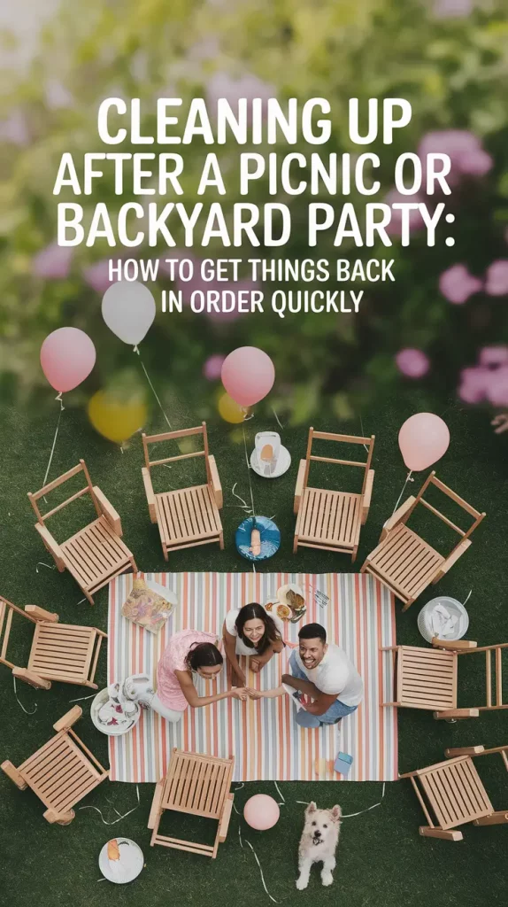 Cleaning up after a picnic or backyard party: A fast reset guide