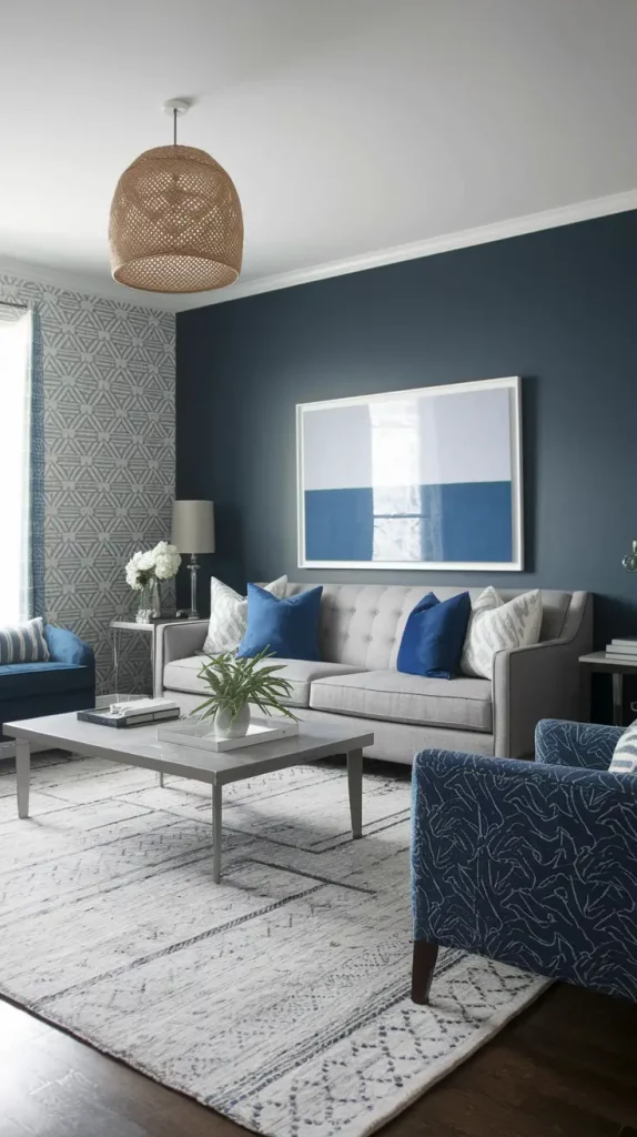 30+ Stunning Gray and Blue Living Room Ideas for a Modern, Cozy Home