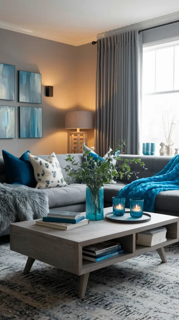 30+ Stunning Gray and Blue Living Room Ideas for a Modern, Cozy Home