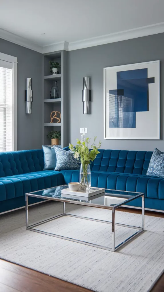 30+ Stunning Gray and Blue Living Room Ideas for a Modern, Cozy Home