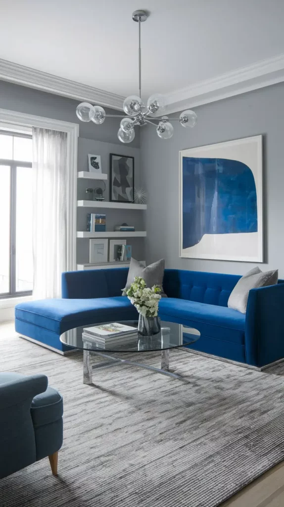 30+ Stunning Gray and Blue Living Room Ideas for a Modern, Cozy Home