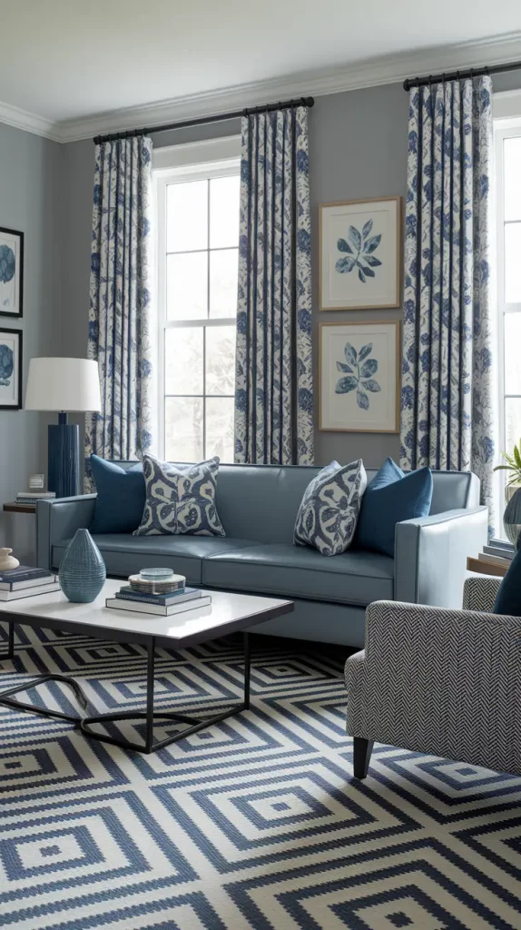 30+ Stunning Gray and Blue Living Room Ideas for a Modern, Cozy Home